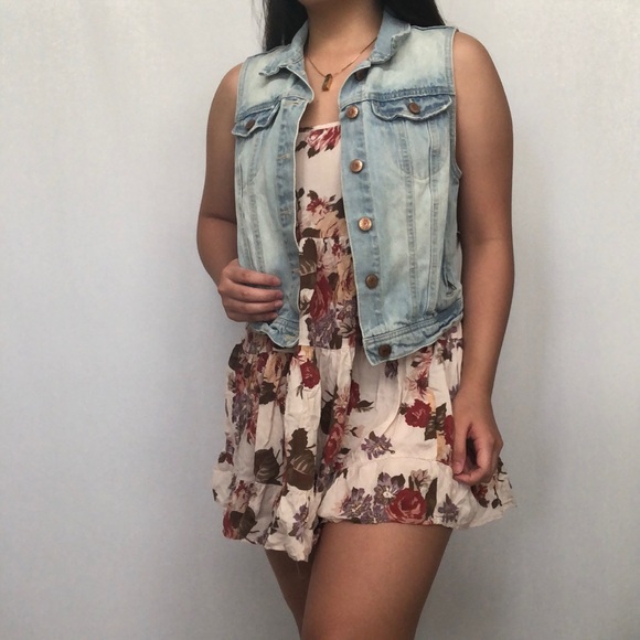 🌾H&M Cropped Denim Vest - Picture 2 of 6